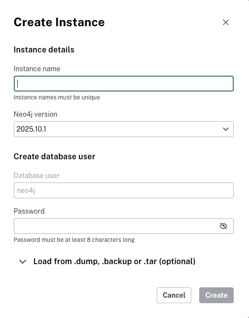 create instance