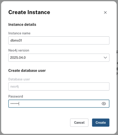 create instance